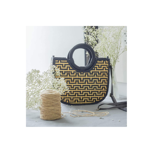 Bolsos de Mano Clásicos de Mimbre de Ratán Ecológicos para Mujer - Asa de Color Personalizado, Artesanía Multifuncional, Fabricante de Vietnam - Product Image 3