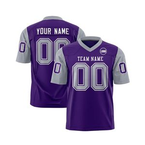 Camiseta de fútbol de alta calidad con bordado personalizado al por mayor, camiseta de fútbol americano para equipos juveniles - Product Image 1