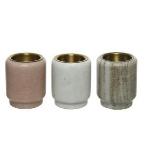 Bougeoir en marbre et en métal, poli brillant, pour la décoration de la maison, vaisselle, bougeoir moderne, artisanat, produit en marbre - Product Image 4