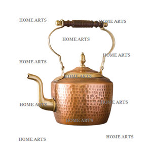 Théière Ronde de Taille Personnalisée de Qualité Supérieure en Cuivre avec Poignée par Home Arts - Product Image 2