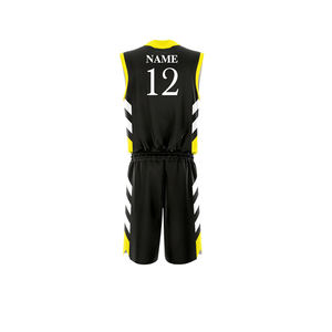 Uniforme de basket-ball personnalisé, maillots de basket-ball pour hommes, uniformes d'équipe, ensembles de vêtements d'équipe, ensembles d'uniformes de basket-ball - Product Image 3