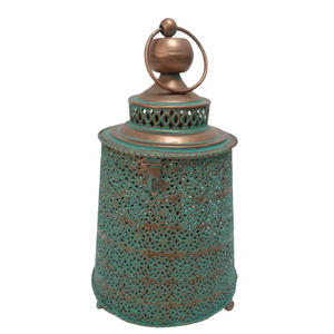 Lanterne en métal couleur or lanterne bougeoir pour noël et décoration de table en vrac fait main personnalisé - Product Image 4