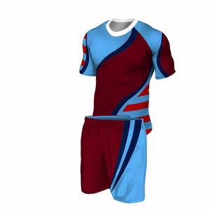 Conjuntos de uniformes de rugby de poliéster 100% de tamaño personalizado, ropa de fútbol transpirable a buen precio - Product Image 3