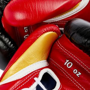 Gants de boxe gagnants lacés personnalisables de haute qualité en cuir véritable multi-couleurs de haute qualité pour l'entraînement des arts martiaux - Product Image 6