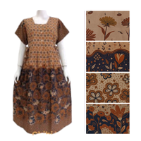 Robe en rayonne pour femme élégante Jumbo avec taille élastique Beau motif floral Vêtements de nuit quotidiens en vente!