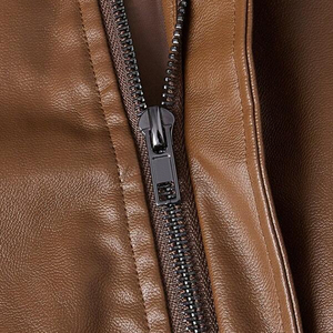 Wholesale 2024 Men's <b>Genuine</b> Leather Jackets with Custom Logo Breathable Sustainable Style for Spring OEM Service Available - Product Image 5