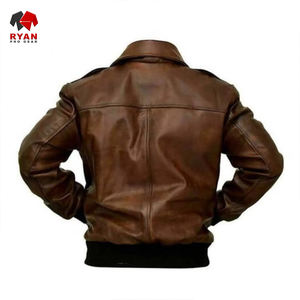 Services disponibles pour hommes OEM ODM Veste en cuir véritable Veste en cuir tendance d'hiver personnalisée de haute qualité - Product Image 6