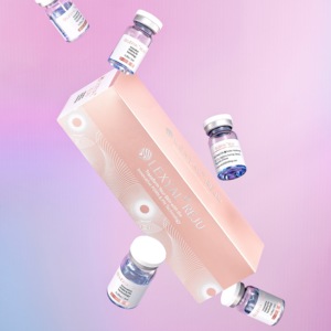 Kit de beauté portable format voyage LEXYAL REJU, ensemble d'ampoules faciales compactes anti-rides et blanchissantes aux peptides pour une routine de soin de la peau en déplacement - Product Image 1
