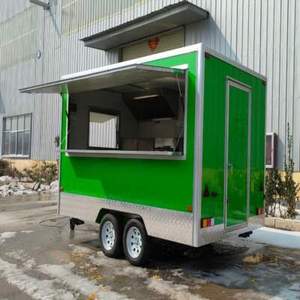 Kebab BBQ Food Trailers Fully Equipped Mobile Kitchen Dining Car French Fries Burger Pizza Food Truck with Deep Fryer For Sale - Product Image 6