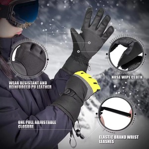 Alta calidad duradera Mejor tarifa Invierno Nieve Guantes de invierno Hombres cálidos A prueba de viento Impermeable para guantes de esquí Calidad superior Tarifa barata - Product Image 3