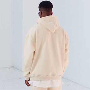 Ropa de invierno en blanco Sudadera con capucha de algodón pesado indefinido Impresión de sublimación de cultivo personalizado Ropa de hombre Sudaderas con capucha para hombres - Product Image 5