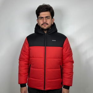 Premium High Quality <b>Canvas</b> <b>Long</b> Length Waterproof Eco-Friendly Puffer Jacket Stand-Up Hood Custom Logo Puffer Jacket for man - Product Image 1