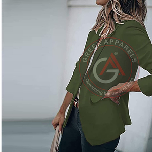 Blazer brodé personnalisé fabrication au Pakistan tenue de bureau blazer pour réunion d'affaires - Product Image 3
