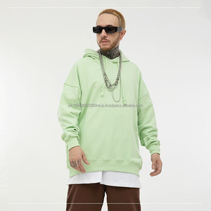 Sudadera con Capucha para Hombre, Estilo Vintage, Lavado Ácido, Decoloración al Sol, 360g, Hombros Caídos - Product Image 3