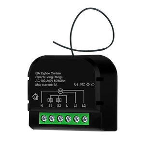 Interruptor de Motor para Cortinas Zigbee 3.0 AC de QA Tuya, 1 Canal, Largo Alcance, Relé de 5A, Automatización del Hogar Inteligente - Product Image 1