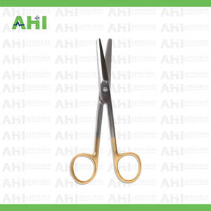 Tijeras AHI Mayo Harrington Supercut de Carburo de Tungsteno, 230 mm de Largo, Rectas, Instrumentos Quirúrgicos, Mango Ergonómico Dorado - Product Image 5