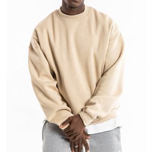 Vente en gros de haute qualité Slim Fit hommes Basics Sweatshirts 100% coton plaine sweat à col rond à vendre - Product Image 1