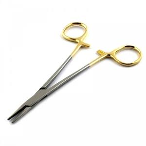 Qualité supérieure 14cm Allemand En Acier Inoxydable Clinicien Dentaire Bois Porte-Aiguille Manuel Source D'alimentation Base Instruments Chirurgicaux - Product Image 1