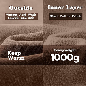 Sudadera con capucha OEM de ajuste personalizado con cremallera para hombre con cierre completo de cremallera Impresión de logotipo de tela suave y soporte de fabricación de etiquetas privadas - Product Image 4