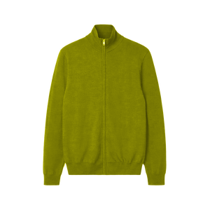 Suéter Clásico para Hombre con Cuello Alto y Cremallera, Estilo Casual Elegante, 100% Algodón Transpirable, Logotipo Frontal - Product Image 1