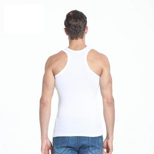 Camisetas Deportivas de Tirantes para Hombre, Transpirables, de Punto, con Cuello Redondo, Diseño a Cuadros, Spandex/Poliéster, para Gimnasio, Secado Rápido - Product Image 5