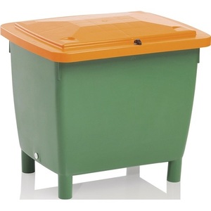 CRAEMER 210 L HD-PE Green/Orange Grit Container 210 L Plastic Storage Bin with L790xW605xH775 mm Dimensions Without Chute - Product Image 1