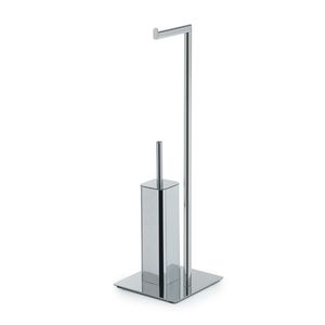 Serie Pianosa Set accessorio da bagno in acciaio inossidabile supporto per rotolo cromato lucido e porta scopino da bagno confezione da 1 - Product Image 1