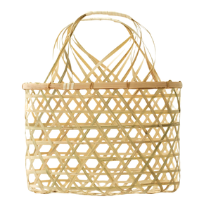 CESTA DE REGALO DE BAMBÚ Hecha A Mano Ecológica Cesta de Almacenamiento con Asa para Embalaje de Regalo Artesanía de Vietnam - Product Image 1