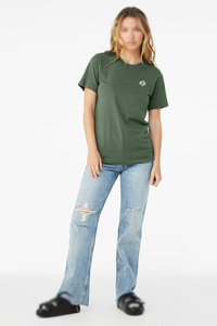Camiseta Unisex de Algodón Verde con Cuello Redondo y Media Manga, Corte Regular, Lisa, Informal, para Verano, con Logotipo Personalizado, Fabricación de Ropa OEM - Product Image 5