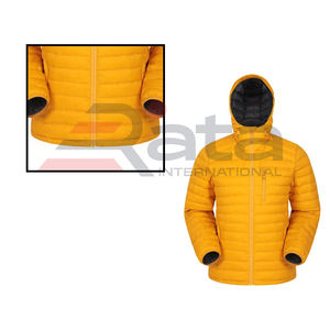 Veste bouffante en toile compressible de haute qualité pour hommes manteau d'hiver à capuche à col montant avec caractéristiques de neige isolées - Product Image 6