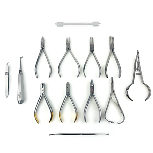 Kit de pinces à cils en acier inoxydable personnalisées pour l'extraction dentaire, outils de chirurgie dentaire dentaire - Product Image 1