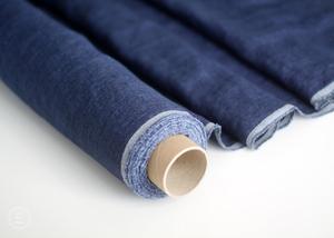 Tissu en lin pur au mètre en mélange bleu | Extra large 110cm/43 "pur lin pour vêtements, rideaux, literie et vêtements - Product Image 2