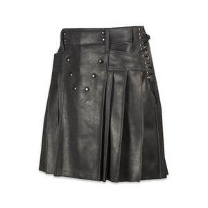 Kilts de cuero de tartán escocés tradicional disponible a precio barato Kilt de cuero escocés de alta calidad para mujer con logotipo personalizado - Product Image 3
