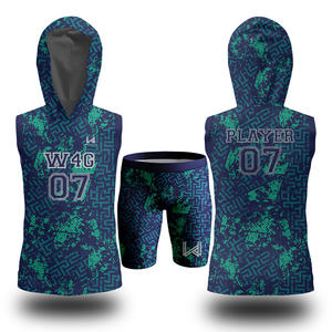 Sur Mesure Filles Porter 4 Jeux Plus La Taille Uniformes 100% Polyester Ensembles 7on7 Drapeau Football Anti-Bactérien Respirant Compression - Product Image 4