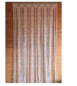 Grande toile de fond de mariage tenture murale tapisserie rideau de porte en macramé blanc | grande toile de fond de mariage tenture murale tapisserie - Product Image 1