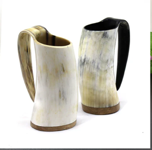 Genuino hecho a mano Buffalo Horn Stein para encanto rústico y estilo Lager Mug Buffalo Norse Drinking Viking Horn Mug al por mayor - Product Image 2