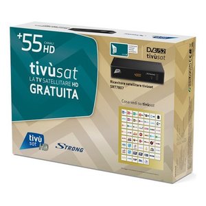 Décodeur Tivùsat HD avec carte à puce noire SRT7807 DVB-S2 - Product Image 5