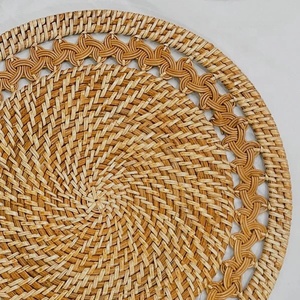 High Quality Handwoven <b>Round</b> Rattan Placemats <b>Table</b> Decorations and Accessories Wedding <b>Table</b> Decor Vietnam Factory - Product Image 5
