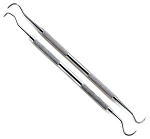 Raspador Dental Anterior Posterior Nuevo Instrumento de Periodoncia 2 Piezas - Product Image 1