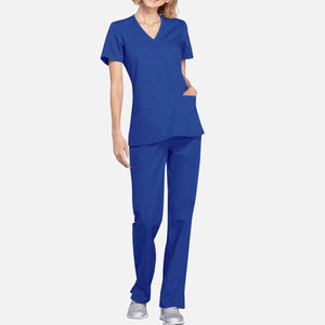 Tenues médicales unisexes personnalisables avec logo, uniformes d'infirmière doux et extensibles style jogger, en toile respirante à séchage rapide, vente en gros pour hôpitaux - Product Image 1