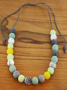 High Quality Classic Resin Wood Bead Necklace <b>Silver</b> Gold Women's Royal Artisans <b>Top</b> Selling Bulk Available Indian Manufacturer - Product Image 2