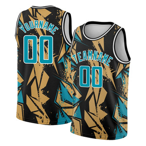 Conjunto de uniforme de verano para camiseta de baloncesto transpirable con impresión digital por sublimación completa única - Product Image 6