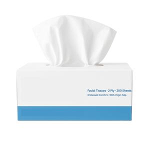 Boîte de mouchoirs en papier pour le visage en gros, écologique, forte absorption, directement de l'usine - Product Image 3