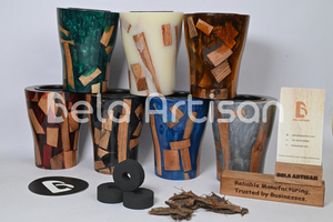 Brûleur d'encens traditionnel au charbon de bois pour Oudh, encens, style arabe, Mabkhara pour la fragrance d'intérieur, porte-encens en bois pour - Product Image 4