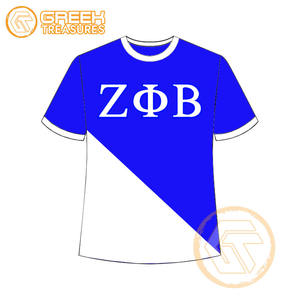 T-shirt pour femmes Zeta Phi Beta personnalisé en gros vêtements de sororité t-shirts en coton vêtements de fraternité pour femmes plus fines - Product Image 3