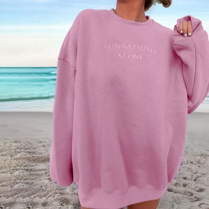 Sudadera Ligera de Algodón 100% Ecológica e Impermeable para Mujer, Manga Larga, Cómoda, para el Hogar, Viajes y Compras - Product Image 1