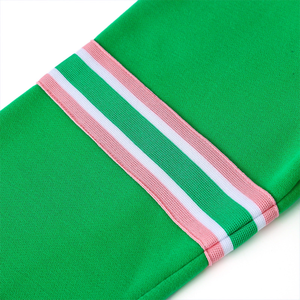 เสื้อสเวตเตอร์คอกลมสีเขียว, เสื้อสเวตเตอร์คอกลมลายทางสีชมพูกระดุมข้อมือเสื้อและชายเสื้อระบายอากาศได้สำหรับ3D สมาคมสตรีป้องกันการหดตัว - Product Image 4