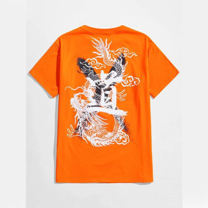 2024 logotipo personalizado impreso alta calidad 100% algodón camiseta ligera de secado rápido transpirable patrón sólido Camiseta de punto - Product Image 1