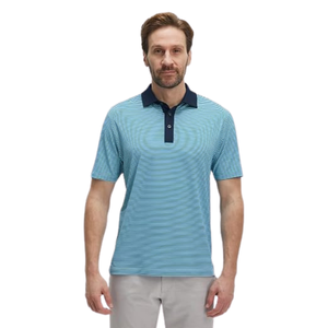 Polo de Golf a Rayas para Hombre, Transpirable, de Secado Rápido, que Absorbe la Humedad, Manga Corta, Informal, Deportivo - Product Image 1