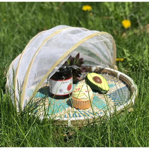 ผลิตภัณฑ์ใหม่ Handwoven รอบหญ้าทะเลฝาครอบอาหารที่มีเต็นท์สำหรับปกป้องอาหารจากเวียดนาม - Product Image 6